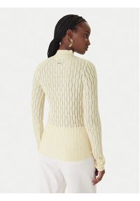 Patrizia Pepe Sweter 8K0368/K307-W409 Beżowy Regular Fit. Kolor: beżowy. Materiał: syntetyk #3
