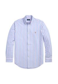Polo Ralph Lauren Koszula 710928918002 Niebieski jasny Custom Fit. Typ kołnierza: polo. Kolor: niebieski. Materiał: bawełna #2