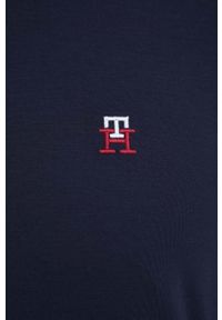 TOMMY HILFIGER - Tommy Hilfiger piżama męska kolor granatowy wzorzysta. Kolor: niebieski. Materiał: tkanina, materiał, dzianina, wiskoza. Długość: długie #7