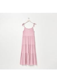 Sinsay - Sukienka maxi - Różowy. Kolor: różowy. Długość: maxi #1
