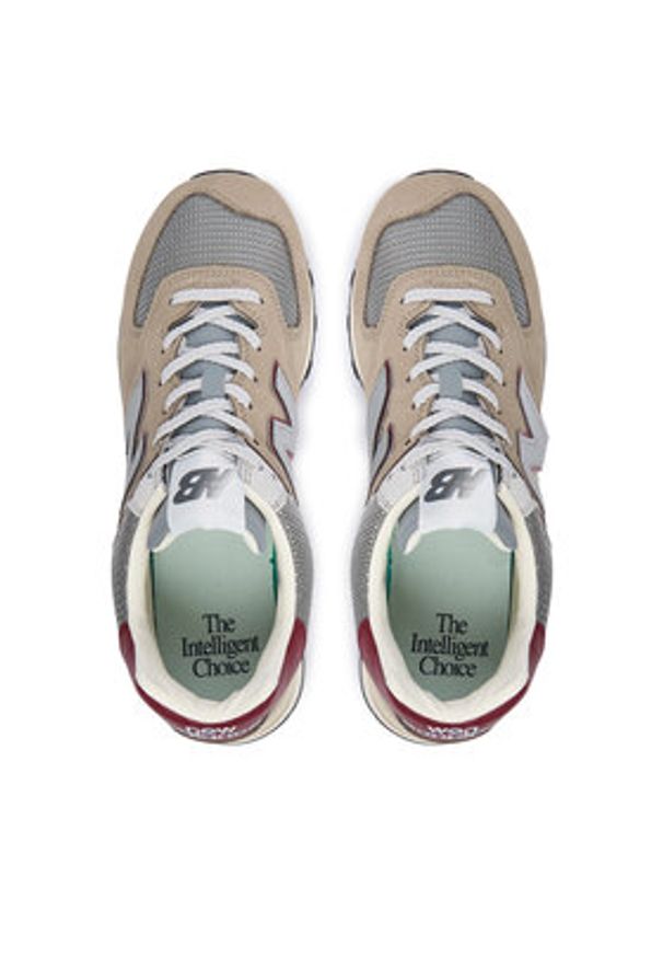 New Balance Sneakersy U574SKB M Brązowy. Kolor: brązowy. Materiał: nubuk, skóra. Model: New Balance 574