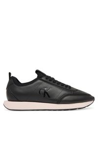 Calvin Klein Sneakersy Retro Runner Sock Panl Lth Neo HW0HW03118 Czarny. Kolor: czarny. Materiał: skóra #1