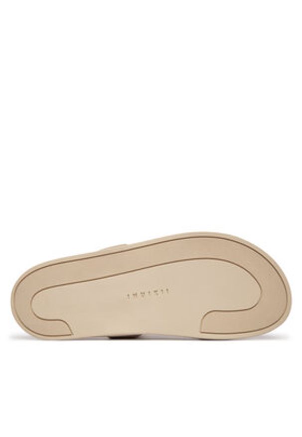 Inuikii Klapki Slaps 1004.003.0671 Szary jasny. Kolor: szary. Materiał: skóra, zamsz