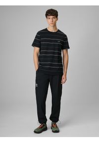 4f - 4F T-shirt regular z nadrukiem męski - czarny M. Okazja: na co dzień. Kolor: czarny. Materiał: dzianina, bawełna, materiał. Wzór: nadruk. Styl: casual, klasyczny #2