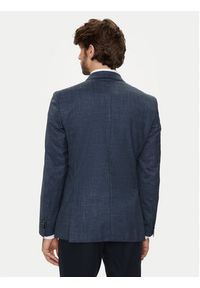BOSS - Boss Marynarka H-Hutson-224 50521645 Granatowy Slim Fit. Kolor: niebieski. Materiał: wełna #6
