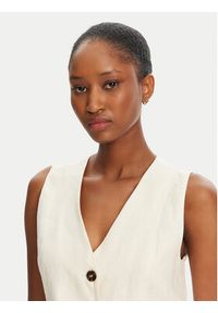 Marella Kamizelka Anemone 2515151012 Écru Regular Fit. Materiał: len #4