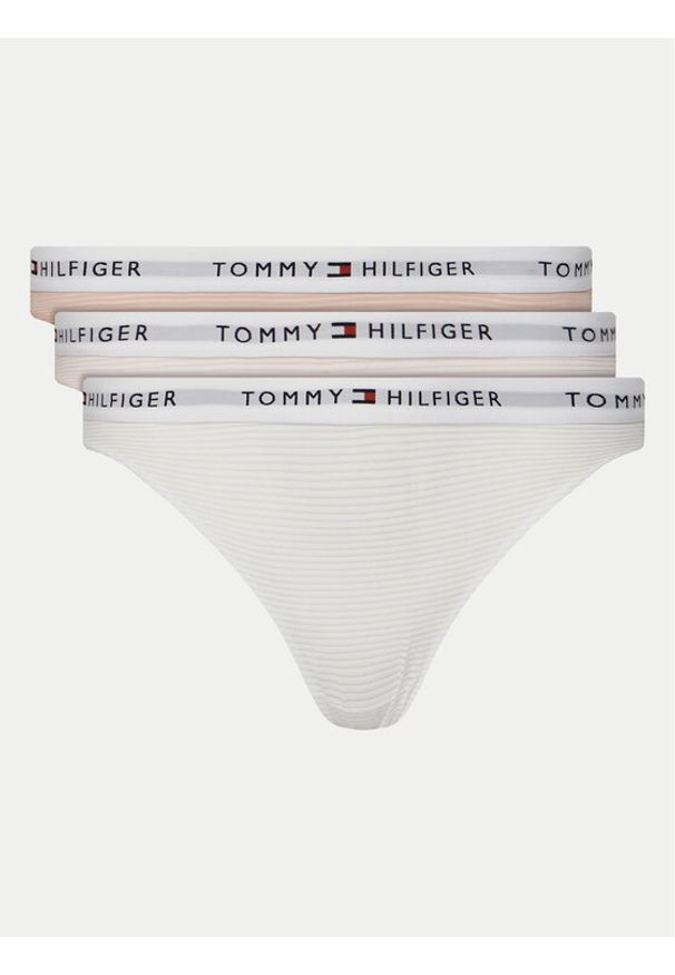 TOMMY HILFIGER - Tommy Hilfiger Komplet 3 par fig klasycznych UW0UW05531 Kolorowy. Materiał: syntetyk. Wzór: kolorowy