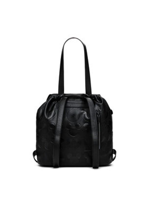 Desigual Plecak All Mickey Krapina 24WAKP01 Czarny. Kolor: czarny. Materiał: skóra