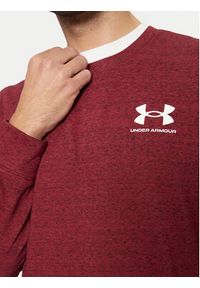 Under Armour Bluza Ua Rival Terry 1370404 Bordowy Relaxed Fit. Kolor: czerwony. Materiał: bawełna #5