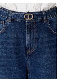 TwinSet - TWINSET Jeansy 252TP2540 Granatowy Wide Leg. Kolor: niebieski #3