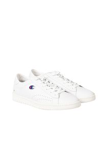 Champion Sneakersy "Court Club Patch" | S21585 | Court Club Patch | Mężczyzna | Biały. Nosek buta: okrągły. Kolor: biały. Materiał: skóra ekologiczna