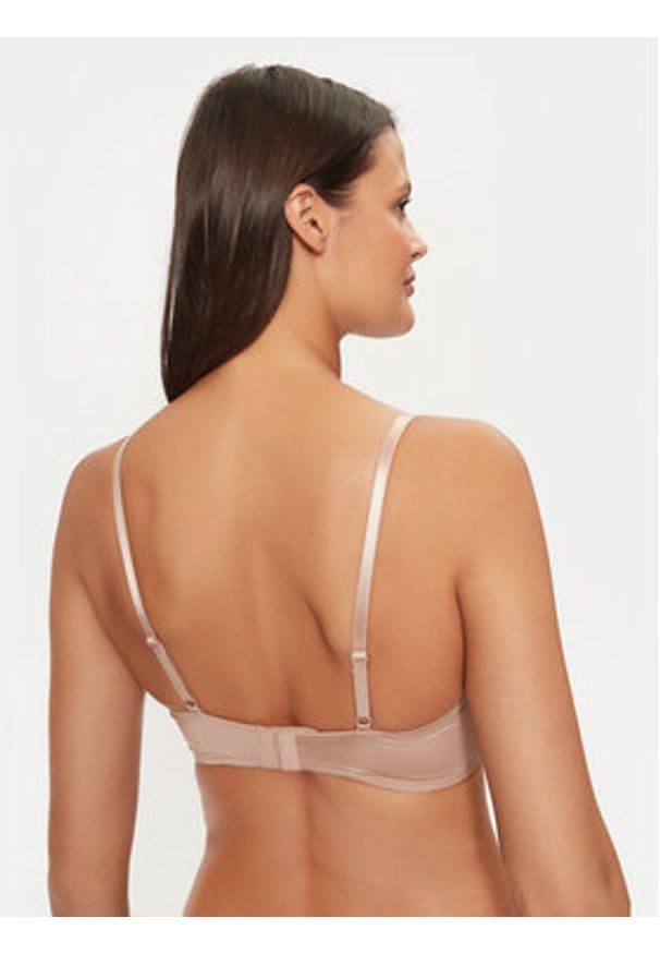 Hunkemöller Biustonosz balkonetka Anya 206265 Beżowy. Kolor: beżowy. Materiał: syntetyk