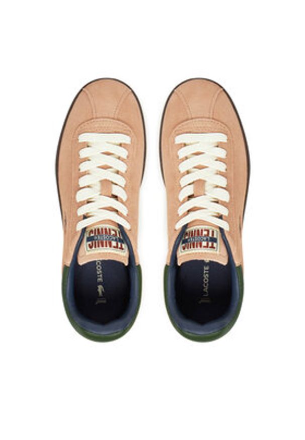 Lacoste Sneakersy Baseshot 7-49SFA0051 Różowy. Kolor: różowy. Materiał: skóra