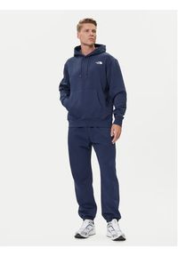 The North Face Bluza Essential NF0A89ES Granatowy Regular Fit. Kolor: niebieski. Materiał: syntetyk, bawełna #4