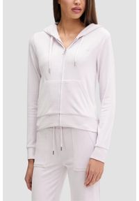 Juicy Couture - JUICY COUTURE Różowa bluza damska Robertson, Rozmiar M. Okazja: na co dzień. Kolor: różowy. Materiał: materiał. Styl: klasyczny, casual #1