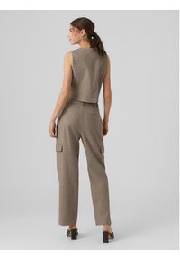 Vero Moda Spodnie materiałowe 10297422 Szary Straight Fit. Kolor: szary. Materiał: syntetyk