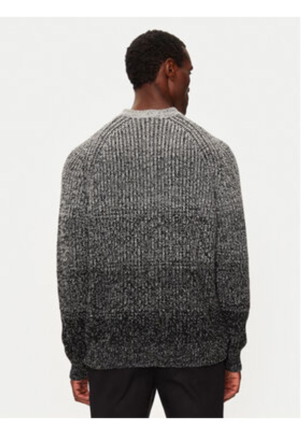 BOSS - Boss Sweter E-Ezrano 50526896 Szary Regular Fit. Kolor: szary. Materiał: wiskoza, syntetyk