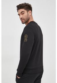 La Martina bluza bawełniana męska kolor czarny z aplikacją. Kolor: czarny. Materiał: bawełna. Wzór: aplikacja #5