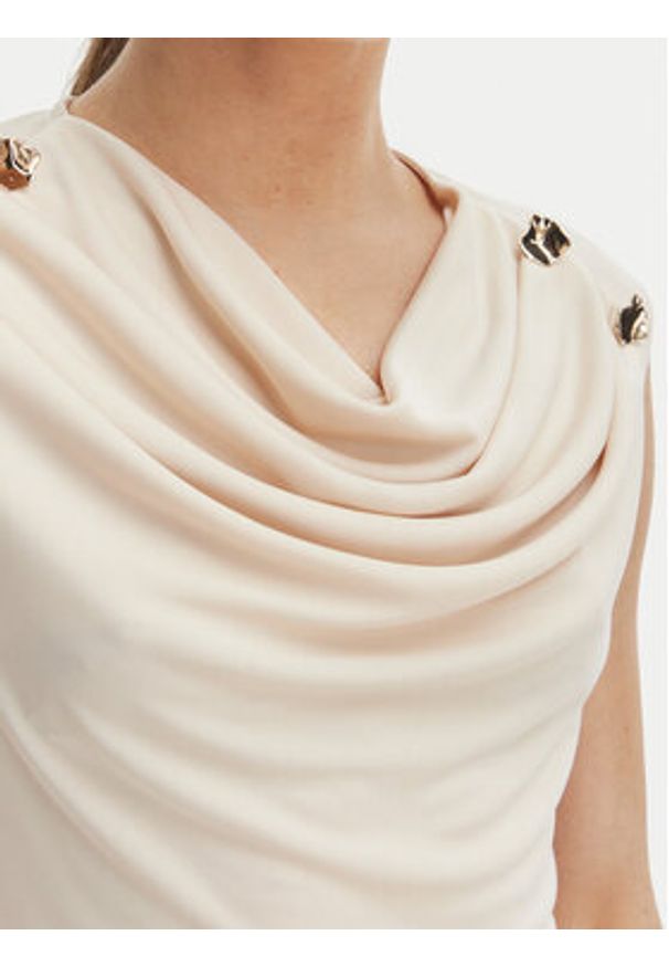 Rinascimento Bluzka CFC0128663003 Beżowy Regular Fit. Kolor: beżowy. Materiał: syntetyk