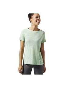 Koszulka sportowa damska Reebok Wor Light Slub Tee. Kolor: zielony. Długość rękawa: krótki rękaw. Długość: krótkie