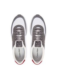 Calvin Klein Sneakersy Retro Runner Band Lth-Su HM0HM02212 Szary. Kolor: szary. Materiał: zamsz, skóra #5