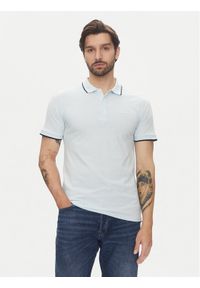 Lindbergh Polo 30-404010 Niebieski Relaxed Fit. Typ kołnierza: polo. Kolor: niebieski. Materiał: bawełna #1