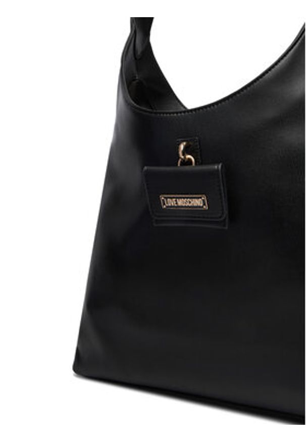 Love Moschino - LOVE MOSCHINO Torebka JC4393PP0NKN0000 Czarny. Kolor: czarny. Materiał: skórzane