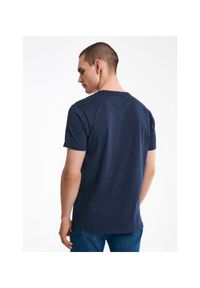Ochnik - Granatowy T-shirt męski Top Gun. Kolor: niebieski. Materiał: bawełna. Wzór: nadruk