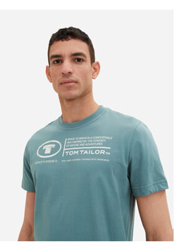 Tom Tailor T-Shirt 1035611 Zielony Regular Fit. Kolor: zielony. Materiał: bawełna