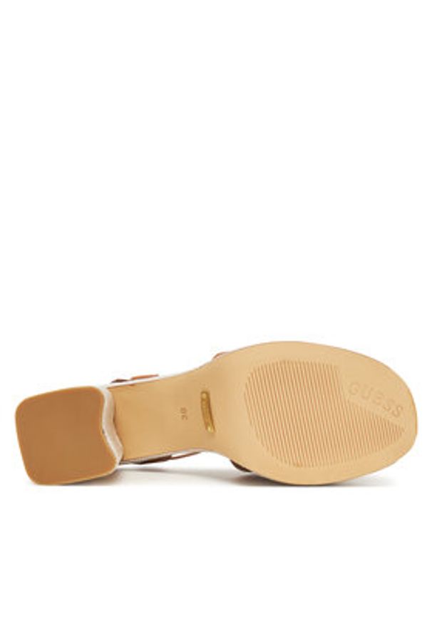 Guess Espadryle FLJFML LEA03 Brązowy. Kolor: brązowy. Materiał: skóra