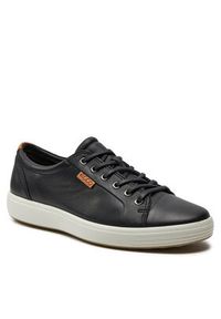 ecco - ECCO Sneakersy Soft 7 43000401001 Czarny. Kolor: czarny. Materiał: skóra #4