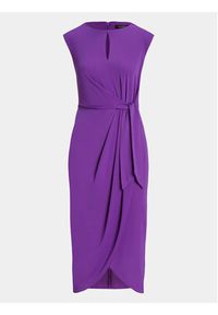 Lauren Ralph Lauren Sukienka koktajlowa 250925939002 Fioletowy Regular Fit. Kolor: fioletowy. Materiał: syntetyk. Styl: wizytowy