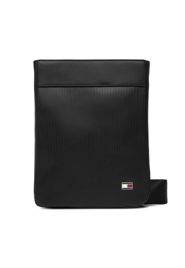 TOMMY HILFIGER - Tommy Hilfiger Saszetka Th Flag Mini Crossover AM0AM14014 Czarny. Kolor: czarny. Materiał: skóra