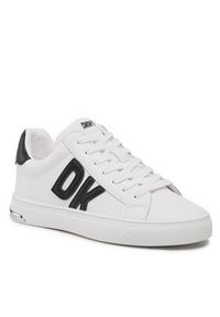 DKNY Sneakersy Abeni Lace Up Sneaker K1300916 Biały. Kolor: biały. Materiał: skóra #5