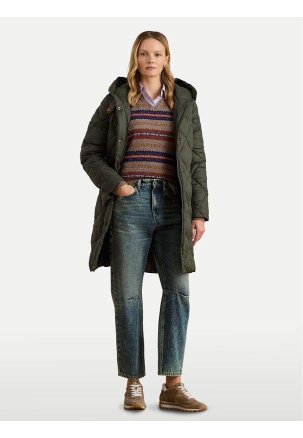 Lauren Ralph Lauren - LAUREN RALPH LAUREN Kurtka puchowa 297P04087002 Zielony Regular Fit. Kolor: zielony. Materiał: syntetyk