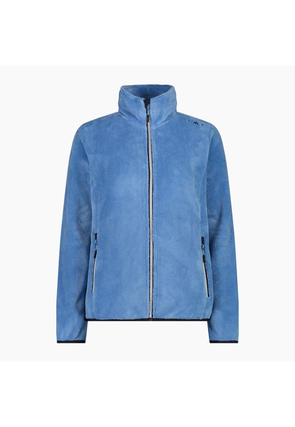 Bluza damska turystyczna CMP 38P1536. Kolor: niebieski. Materiał: polar. Sport: turystyka piesza