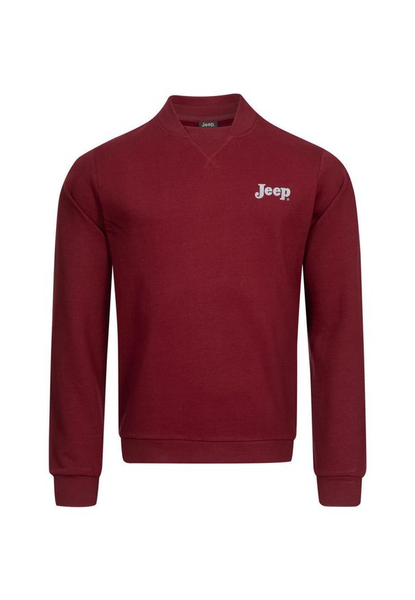 Jeep Męski Bomber Sweatshirt XL - Komfort i Styl. Kolor: wielokolorowy. Materiał: bawełna