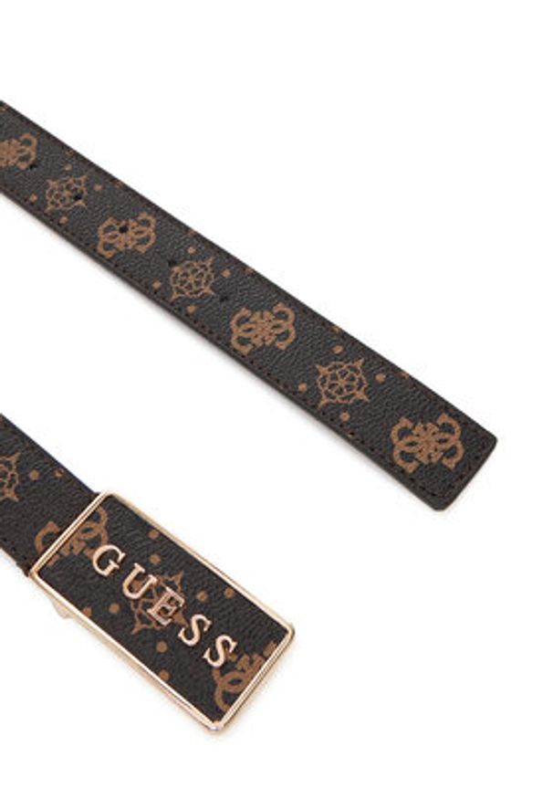 Guess Pasek Damski 0000305473417 Brązowy. Kolor: brązowy. Materiał: skóra