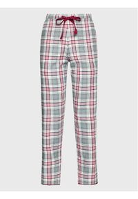 Cyberjammies Spodnie piżamowe Jessica Brushed Check 9420 Szary Regular Fit. Kolor: szary. Materiał: bawełna