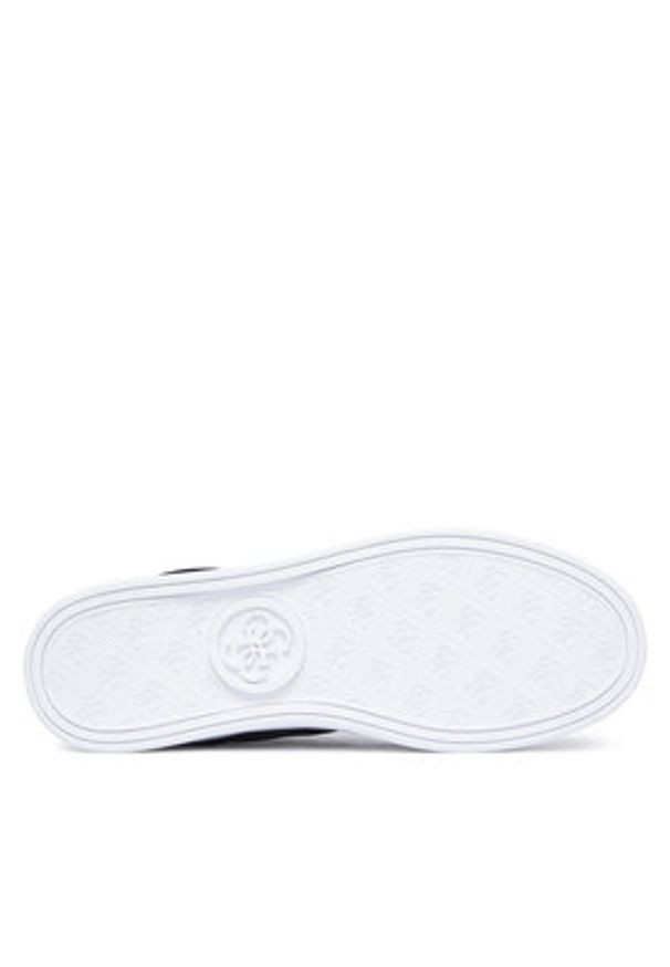 Guess Sneakersy FLTJAC LEA12 Czarny. Kolor: czarny. Materiał: skóra, zamsz