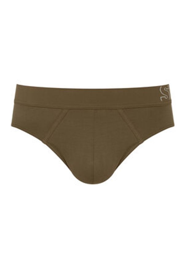 Sloggi Slipy 10215471 Khaki. Kolor: brązowy. Materiał: bawełna
