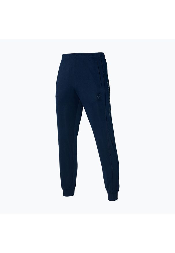 Spodnie piłkarskie męskie Mizuno Sergio Ramos Track. Kolor: niebieski. Sport: piłka nożna