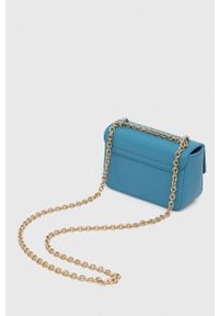 Furla torebka skórzana kolor niebieski. Kolor: niebieski. Materiał: skórzane #5