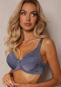 Renee - Granatowy Biustonosz Typu Full Cup Vikiirona. Kolor: niebieski #7