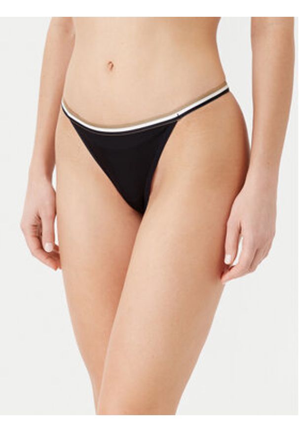 BOSS Komplet stringów 50535239 Czarny. Kolor: czarny. Materiał: materiał