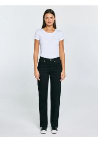 Big-Star - Spodnie jeans damskie czarne Myrra 915. Stan: podwyższony. Kolor: czarny. Styl: rockowy #3
