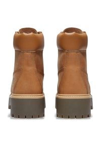 Timberland Stone Street 6 Inch Lace Up Waterproof Trapery damskie. Okazja: na co dzień. Zapięcie: sznurówki. Kolor: brązowy. Materiał: guma, skóra. Szerokość cholewki: normalna. Styl: street #6