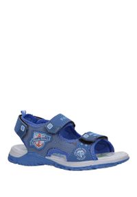 Casu - Niebieskie sandały na rzepy casu jf02. Zapięcie: rzepy. Kolor: niebieski #2