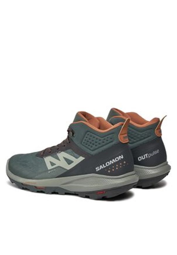 salomon - Salomon Trekkingi Outpulse Mid GORE-TEX L47297600 Zielony. Kolor: zielony. Technologia: Gore-Tex. Sport: turystyka piesza