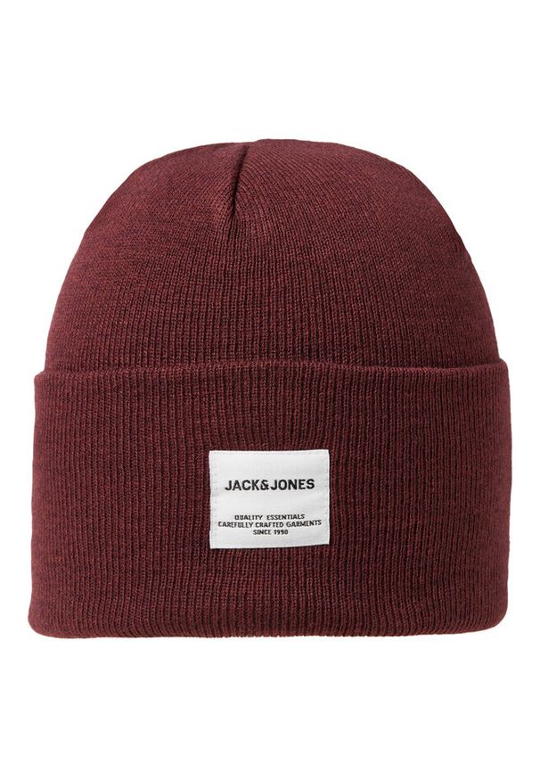 Jack & Jones - Czapka Jack&Jones. Kolor: czerwony